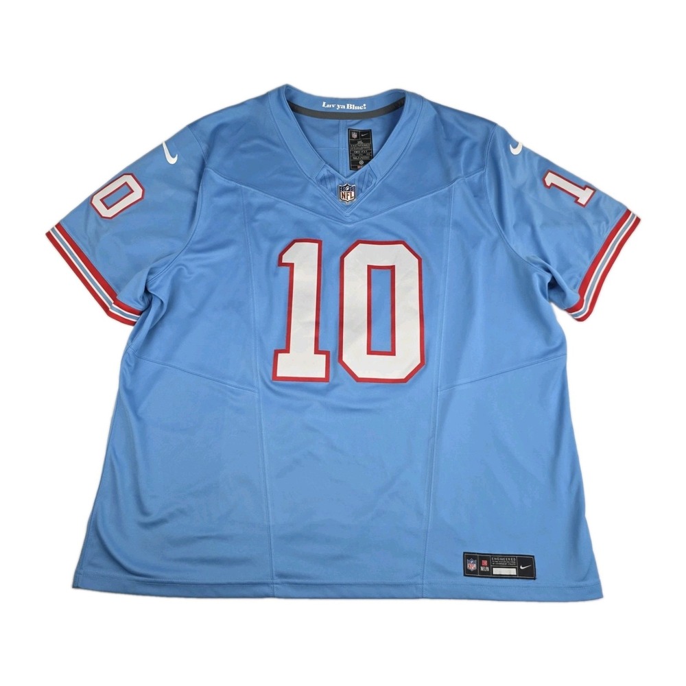 Nike Houston Oilers DeAndre Hopkins #10 On-Field NFL Stitched Jersey XL Blue